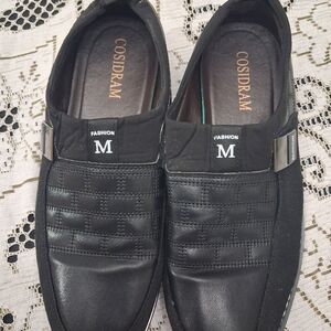 Men's Black Loafers By Cosidram Size 9